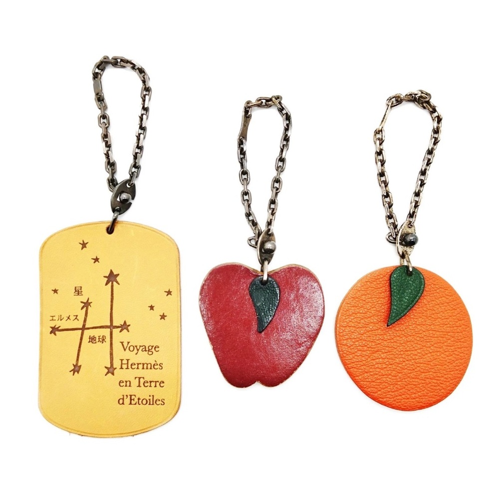 Hermes Multicolor Leather Keychains - image 2